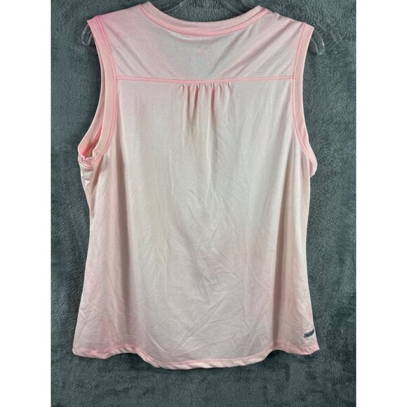 Danskin Now Womens Pink Sleeveless Athletic Tank Top L Loose Fit - Picture 8 of 9